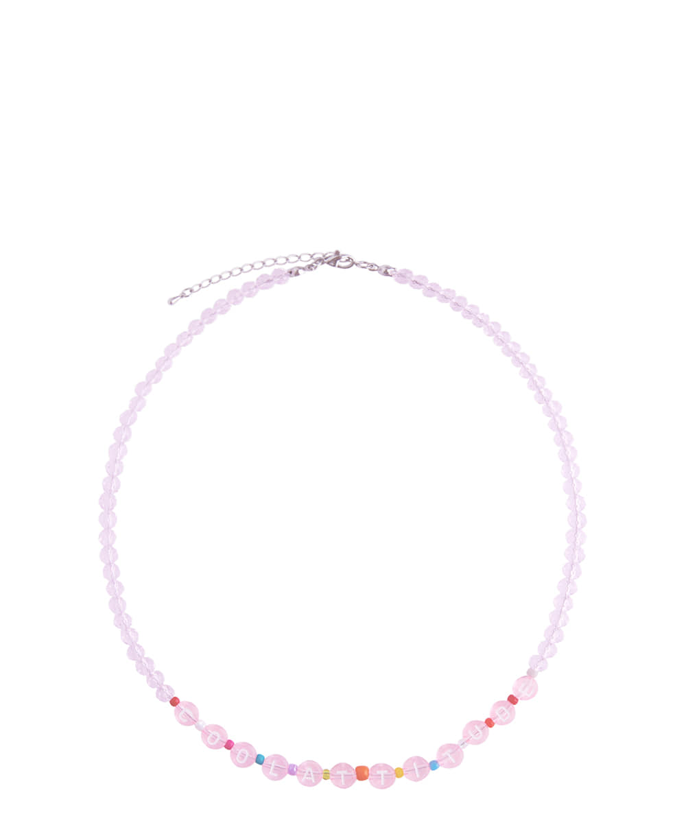 [i-ac21-005]Pink beads Necklace