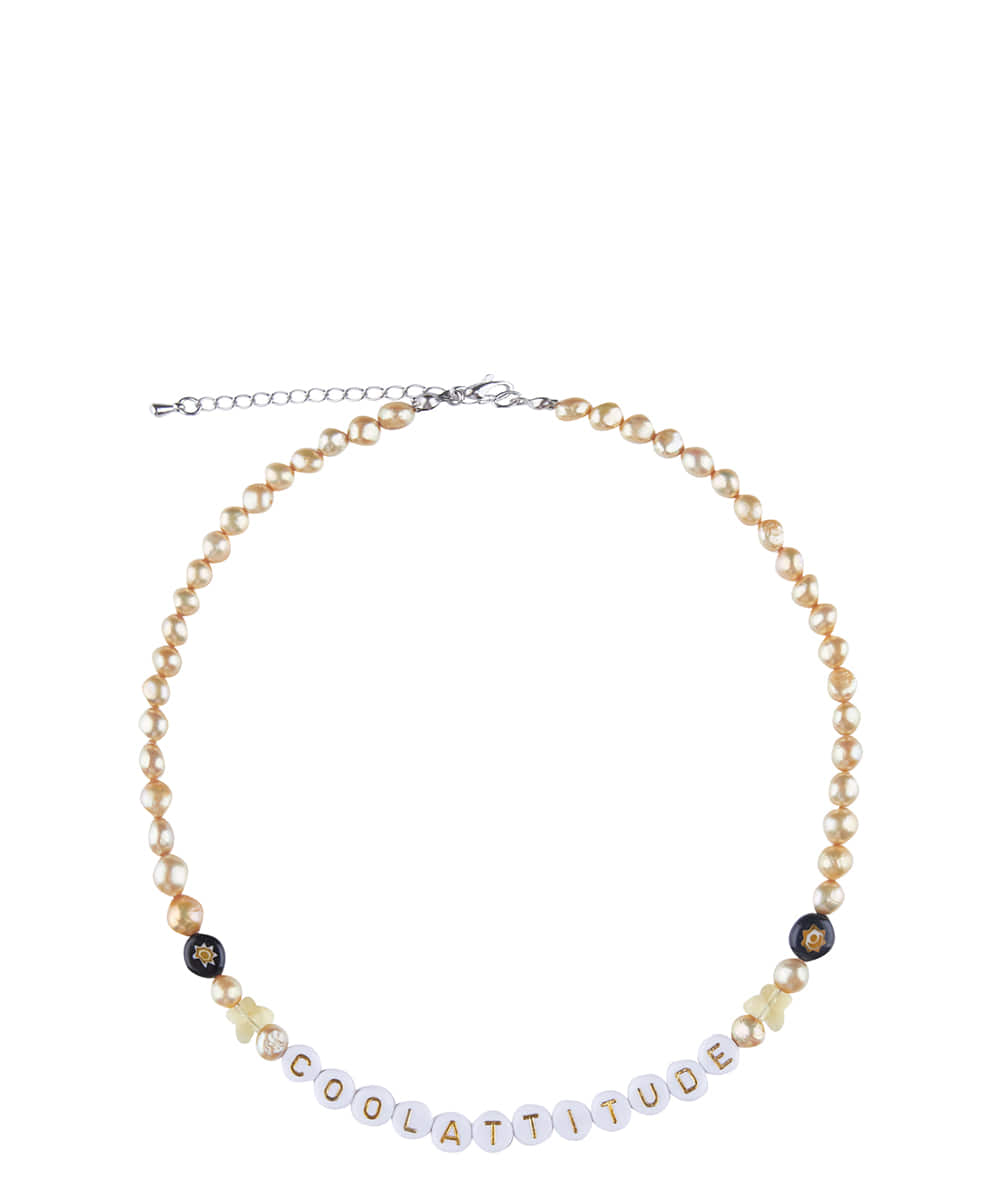 [i-ac21-003]Gold beads Necklace